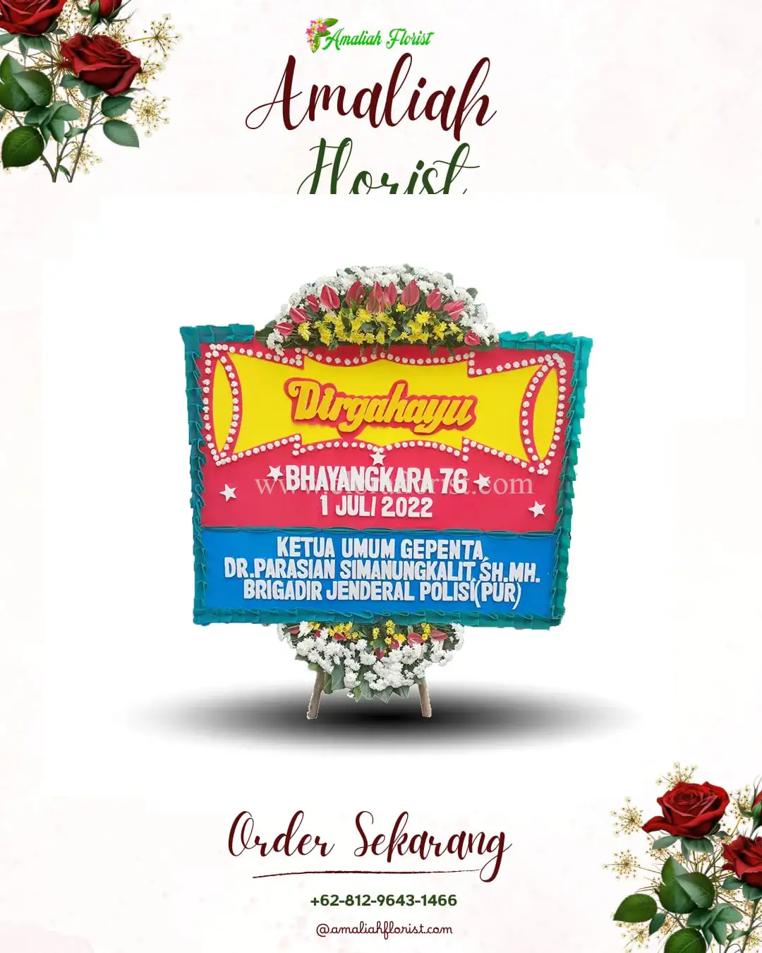 Papan Bunga HUT Ulang Tahun Solear